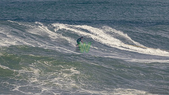 big wave surfing, haena, hāʻena, red vest, yellow board, 01/16/21