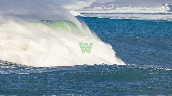 big wave surfing, blue vest, haena, hāʻena, yellow board, 01/16/21